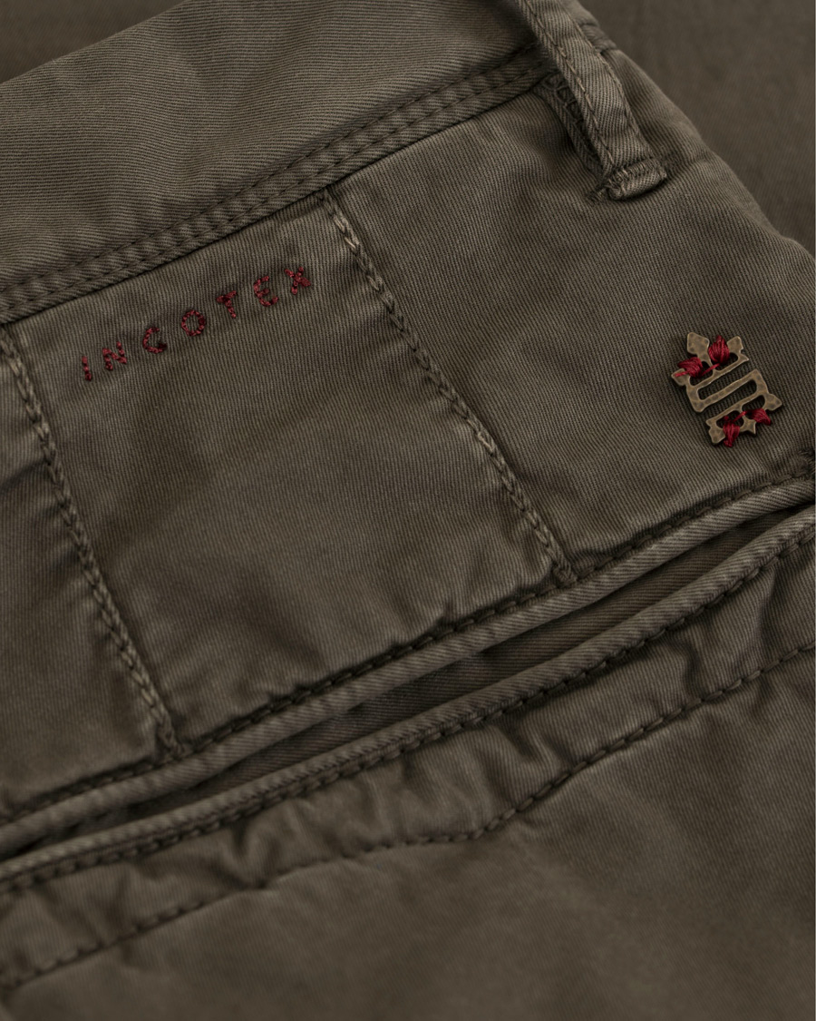Herre | Bukser | Incotex | Slim Fit Stretch Slacks Brown