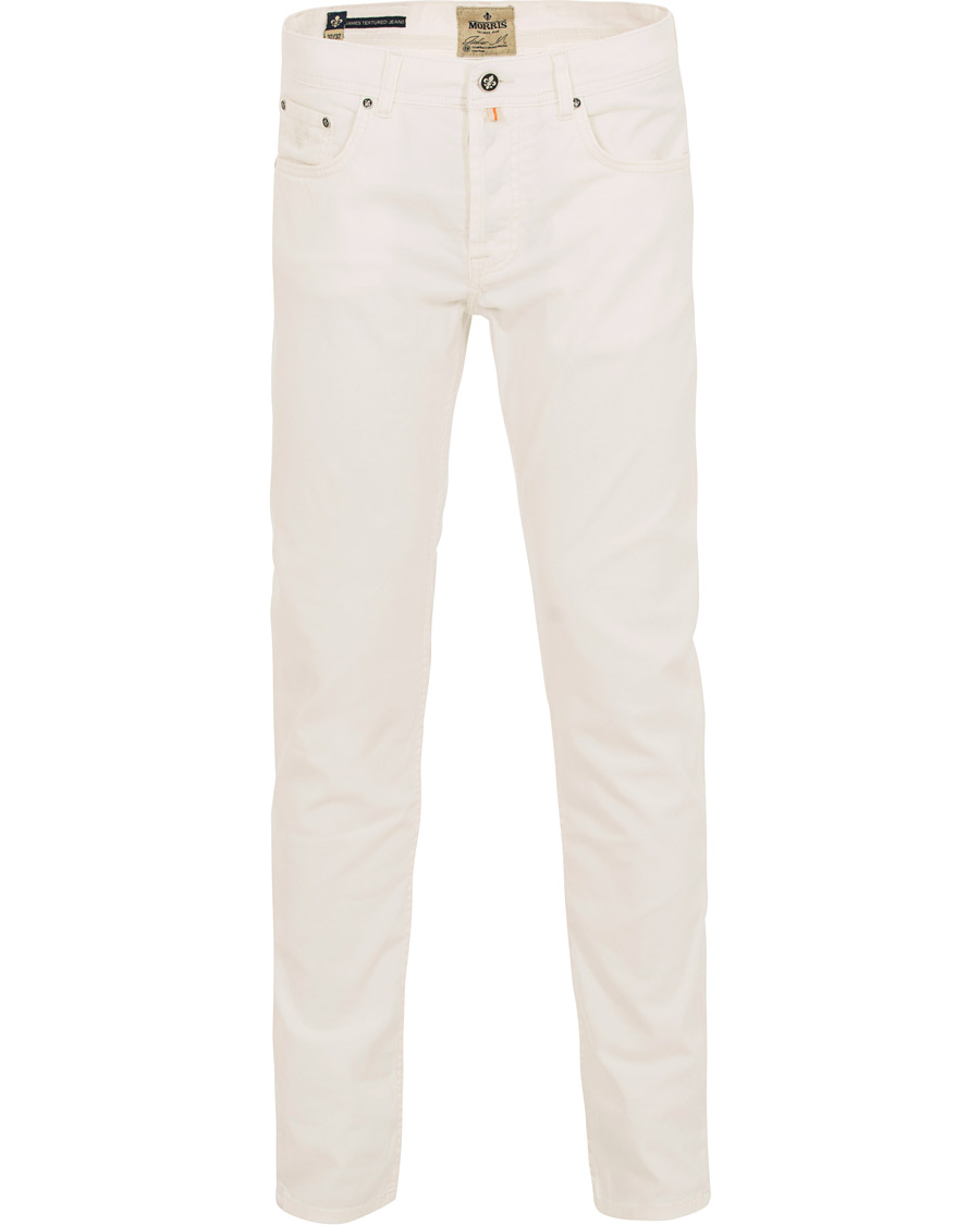 Herre | Bukser | Morris | James Texture 5-Pocket Trousers Off White