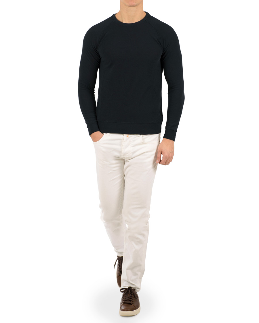 Herre | Bukser | Morris | James Texture 5-Pocket Trousers Off White