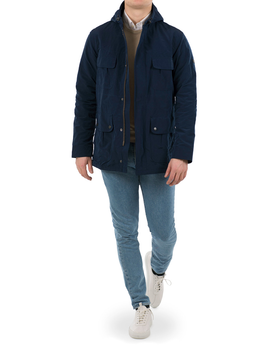 Herre | Jakker | Barbour International | Pack Fishtail Parka Blue