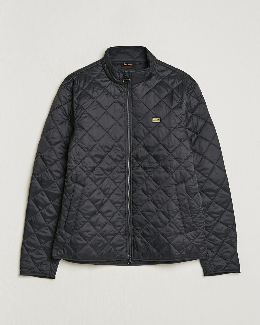 Barbour international gear online quilted jacket navy