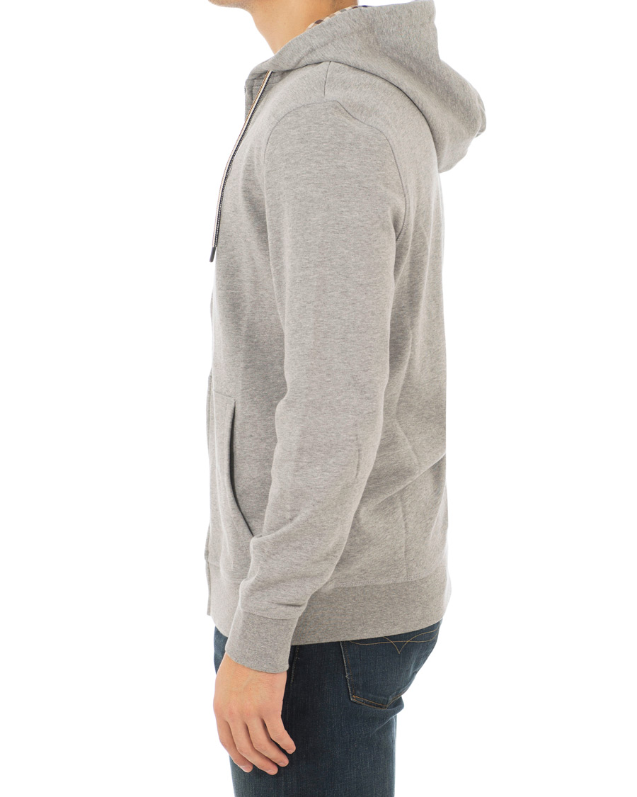 Aquascutum Arlo Zip Hoodie Grey Melange hos CareOfCarl.dk