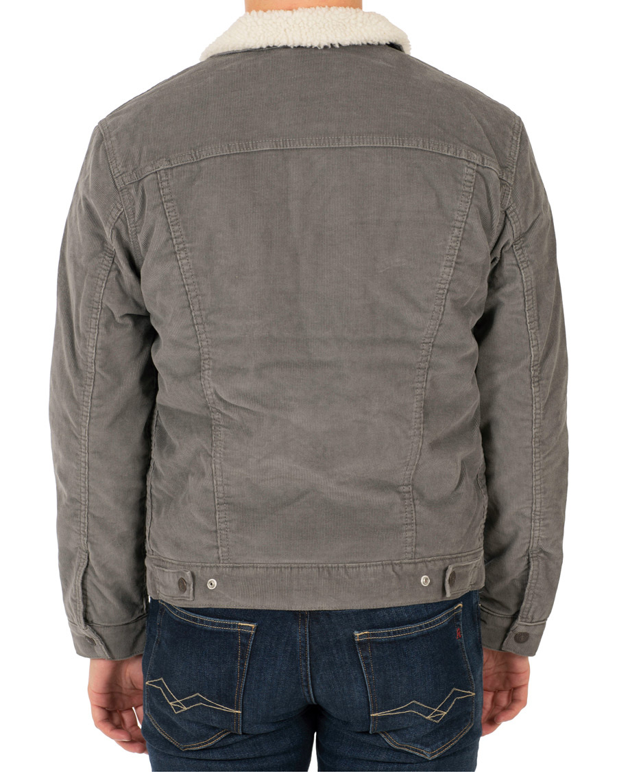 Levi s Sherpa Trucker Jacket Pewter Cord CareOfCarl