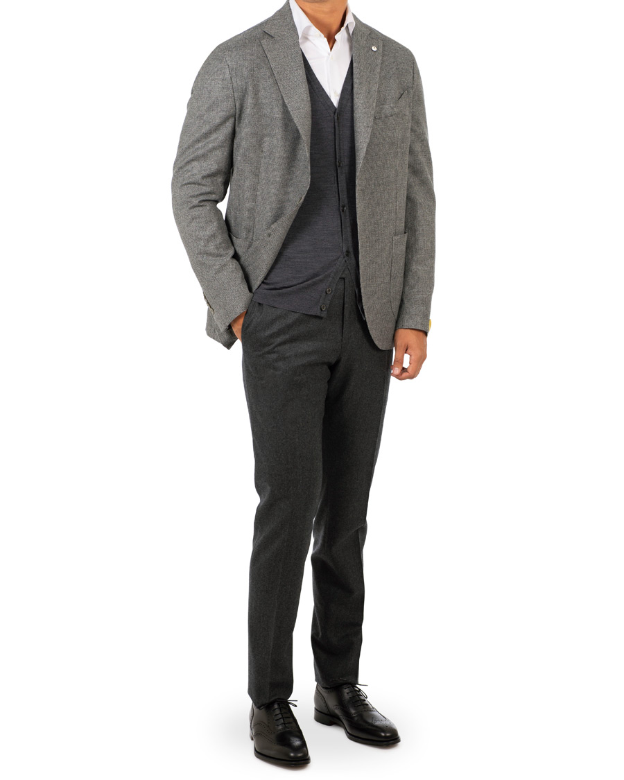 Herre | Blazere & jakker | L.B.M. 1911 | Jack Regular Fit Micro Tooth Blazer Light Grey