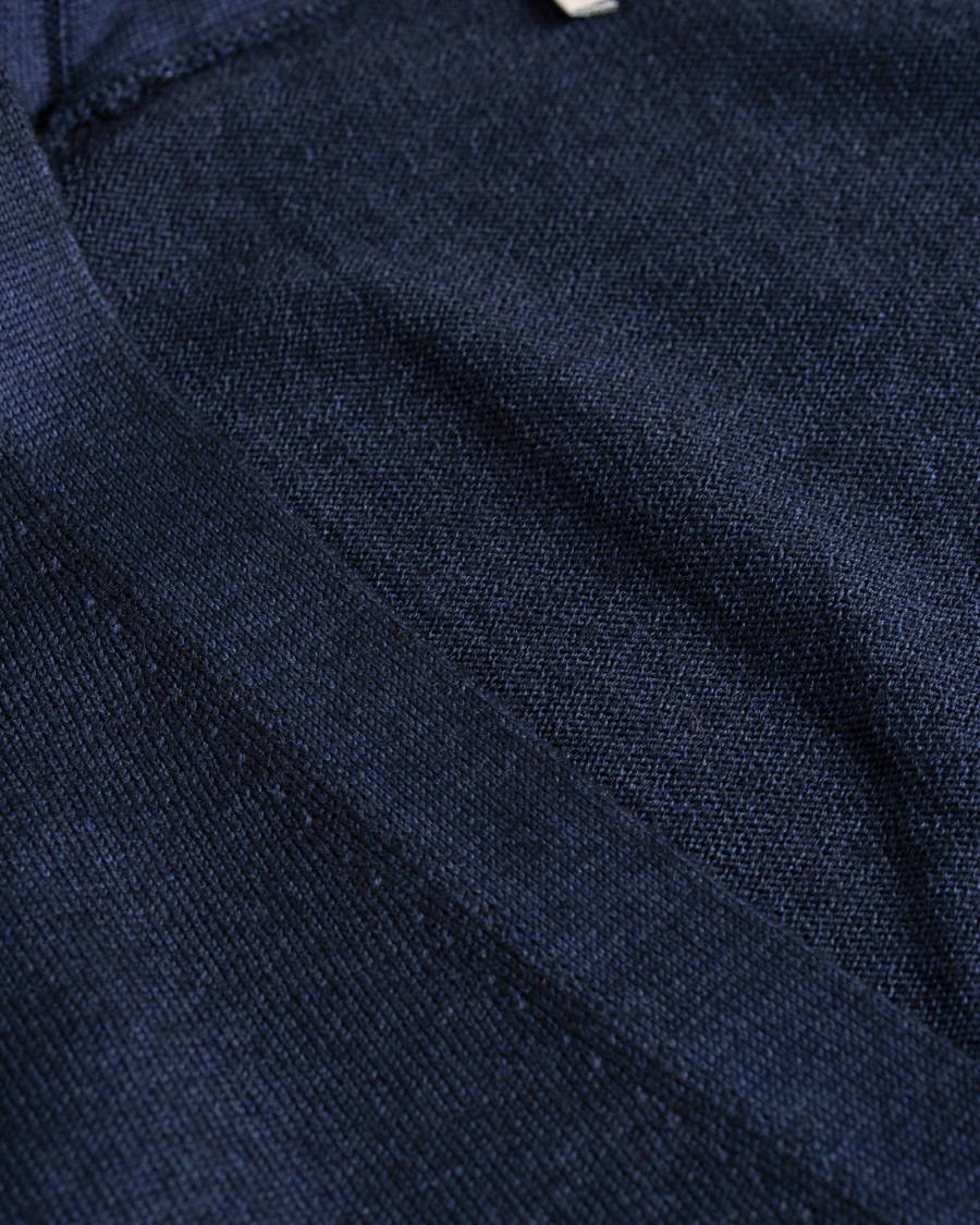 Herre | Trøjer | Gran Sasso | Vintage Merino Fashion Fit Cardigan Navy