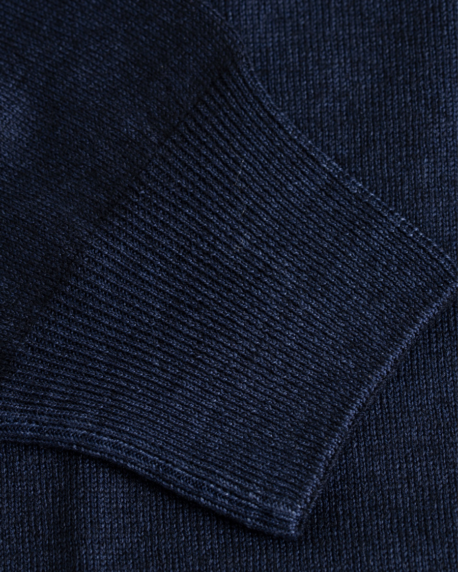 Herre | Trøjer | Gran Sasso | Vintage Merino Fashion Fit Cardigan Navy