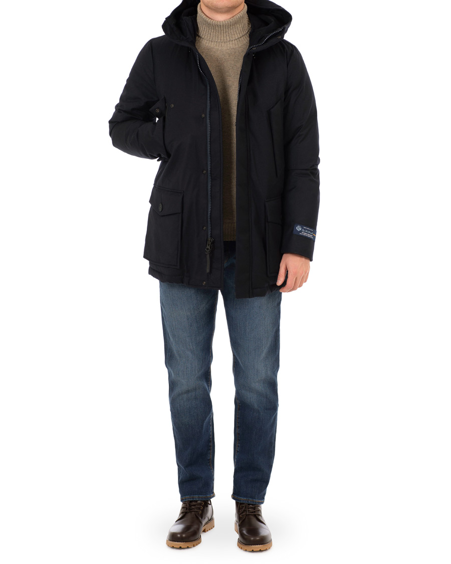 Woolrich Loro Piana Mountain Parka Navy - CareOfCarl.dk