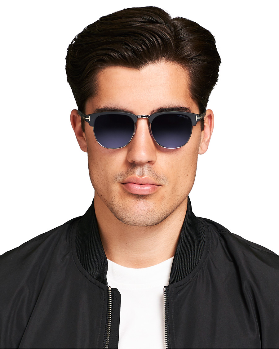 Herre | Solbriller | Tom Ford | Henry FT0248 Sunglasses Matte Black/Blue