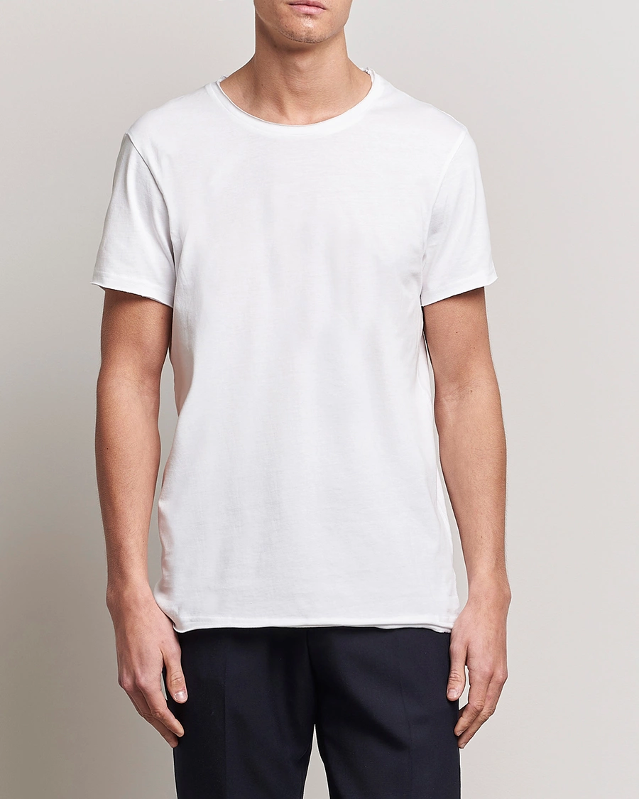 Herre | Kortærmede t-shirts | Bread & Boxers | Crew Neck Relaxed White