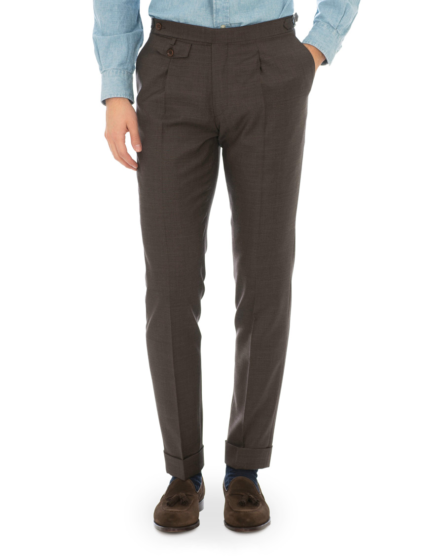 Herre | Bukser | Morris Heritage | Jason Structured Trousers Brown