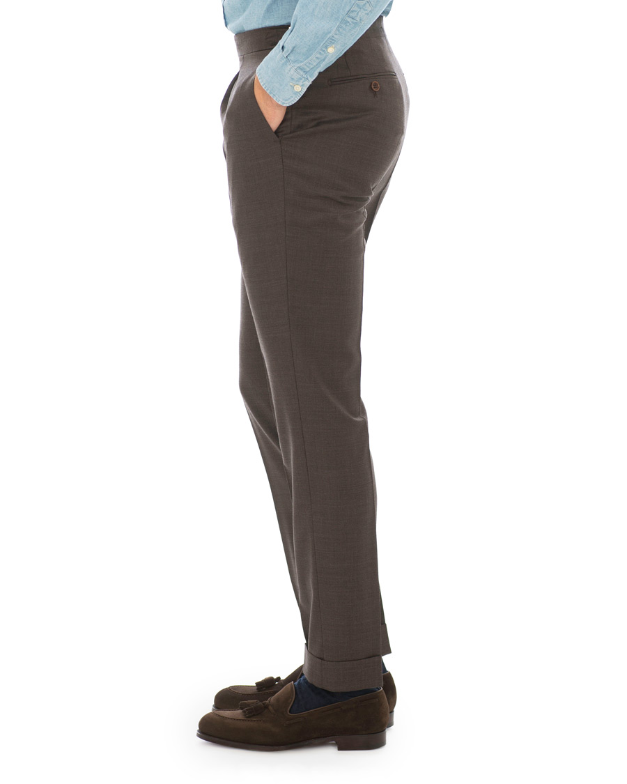 Herre | Bukser | Morris Heritage | Jason Structured Trousers Brown