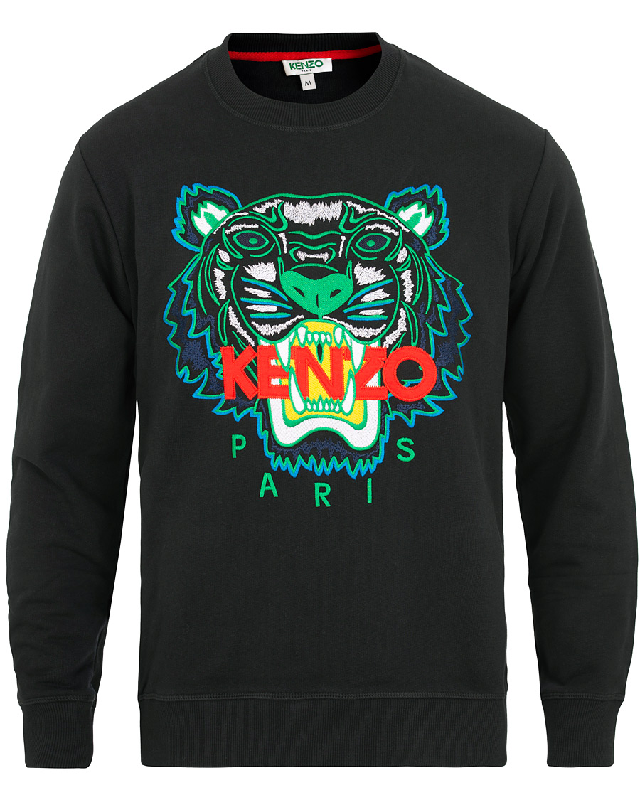 Kenzo tiger best sale classic sweatshirt black