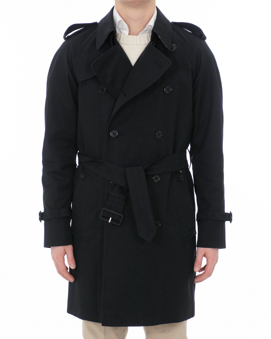 Aquascutum Corby Double Breasted Trenchcoat Navy CareOfCarl.dk