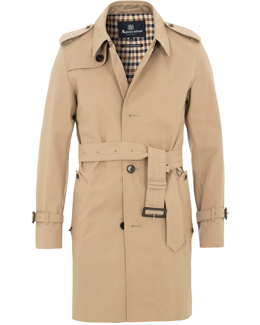 Aquascutum Corby Single Breasted Trenchcoat Camel CareOfCarl.dk