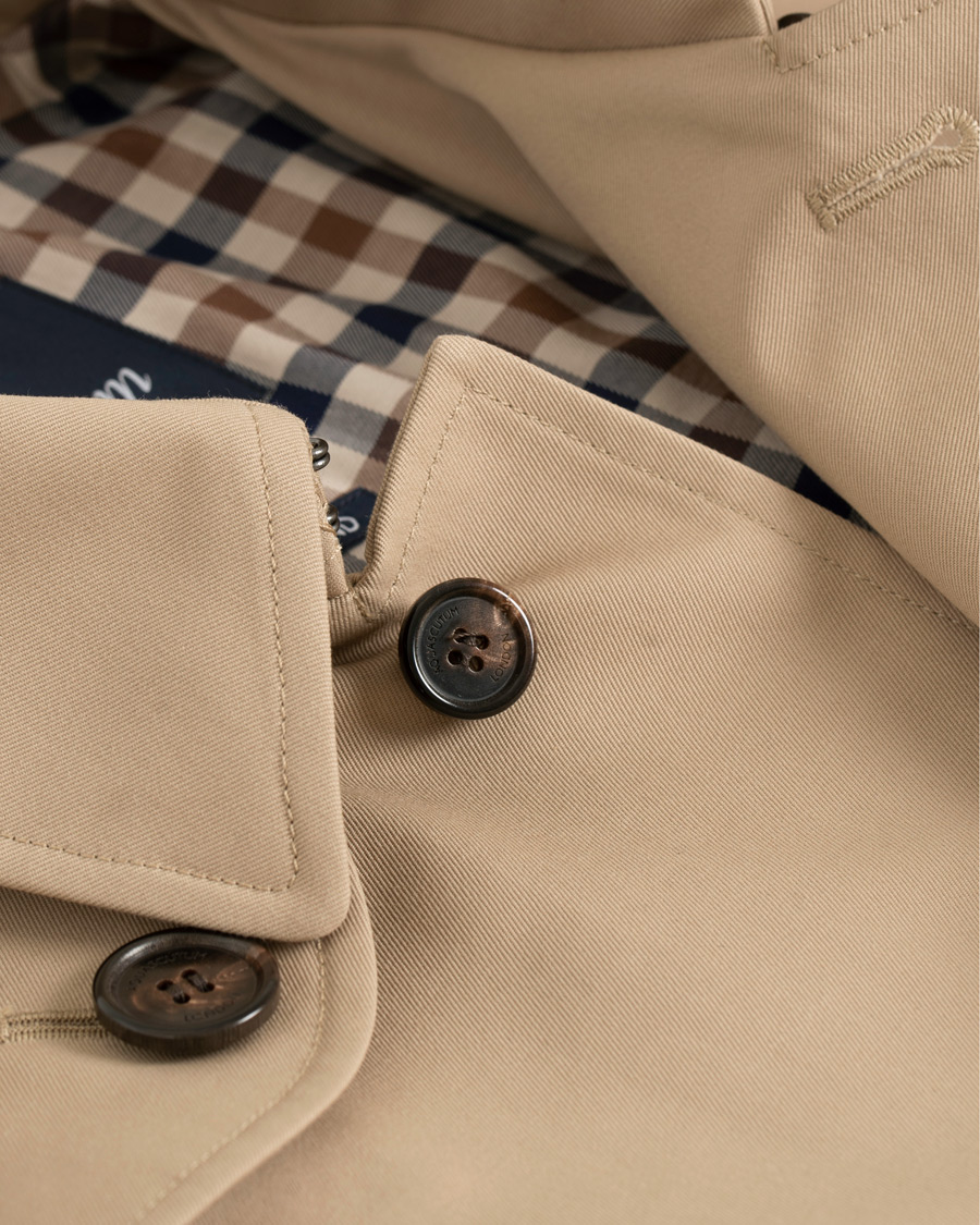 Aquascutum Corby Single Breasted Trenchcoat Camel CareOfCarl.dk