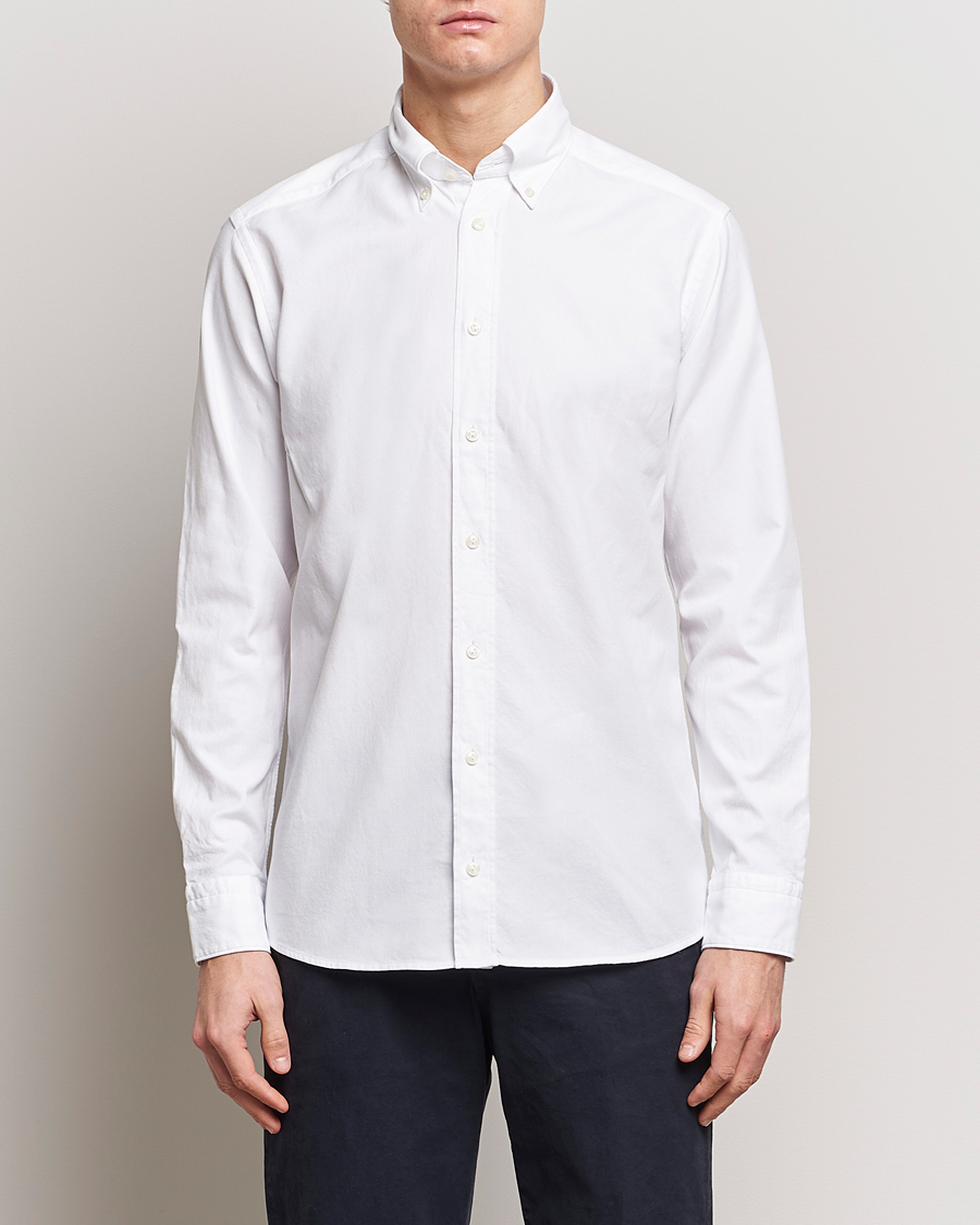 Herre | Business & Beyond - Formal | Eton | Slim Fit Royal Oxford Button Down White