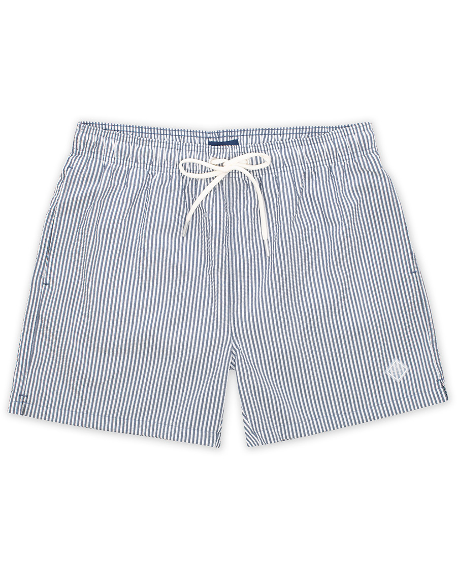 Herre | Badebukser | GANT | Seersucker Swim Shorts Persian Blue
