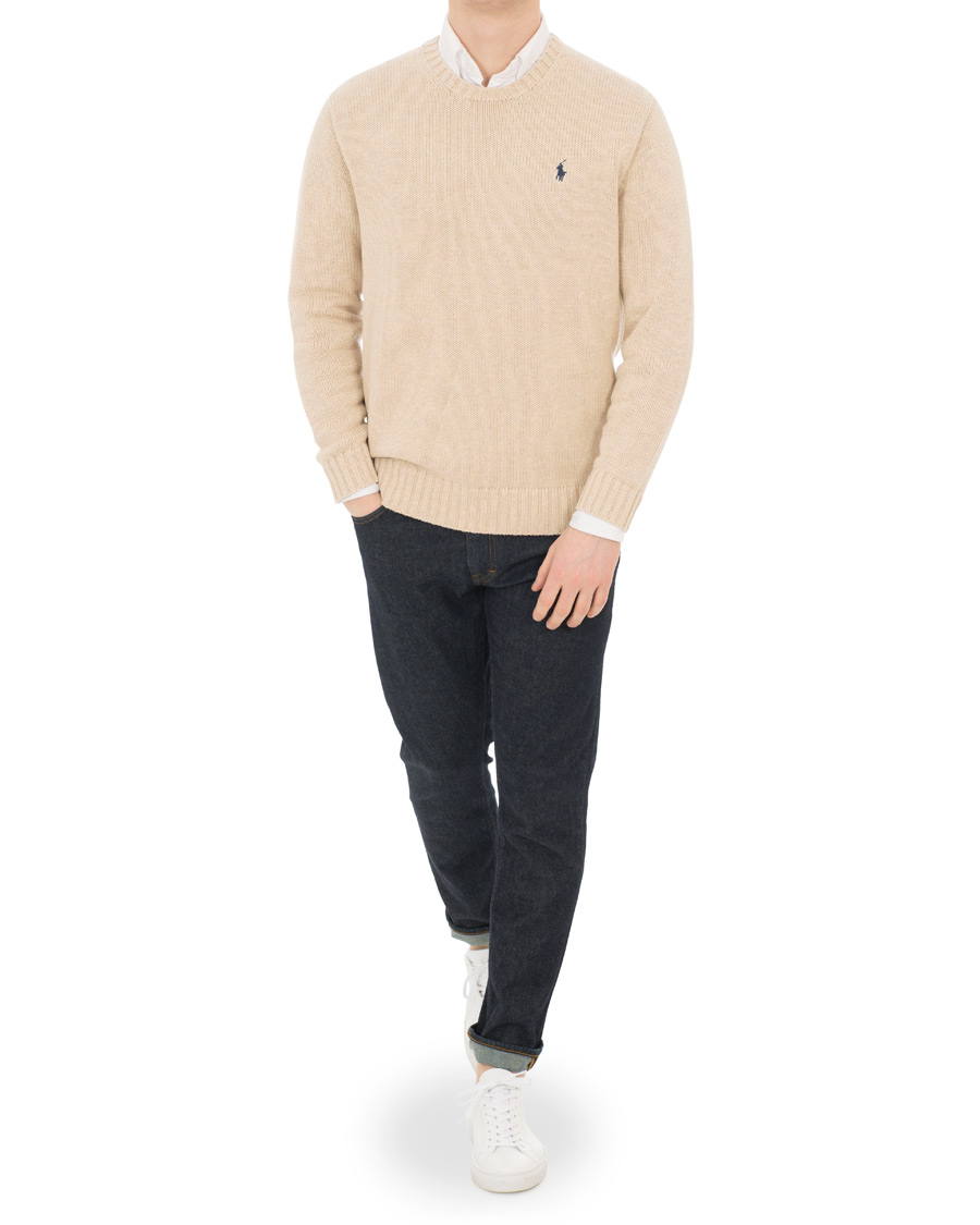 Polo cotton clearance crewneck sweater