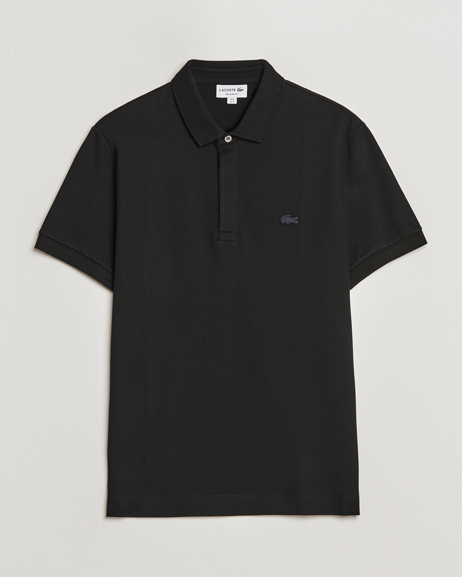 Lacoste Regular Fit Tonal Crocodile Poloshirt Black CareOfCarl