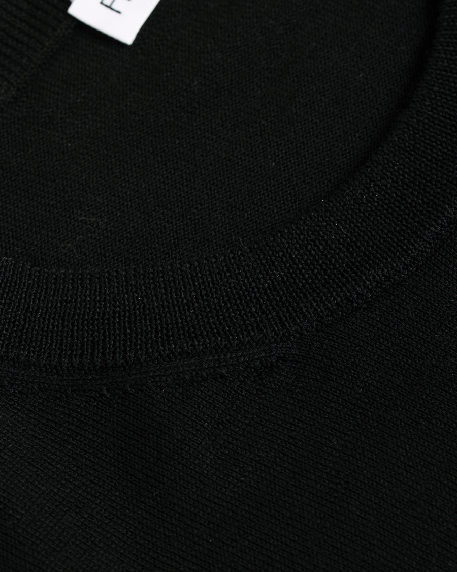 Herre | Trøjer | Filippa K | Merino Round Neck Sweater Black