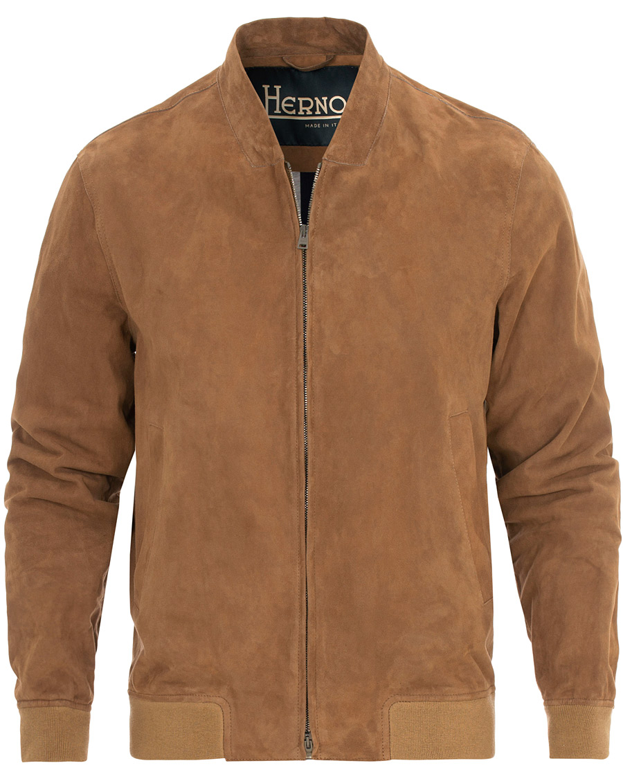 Herno on sale suede bomber