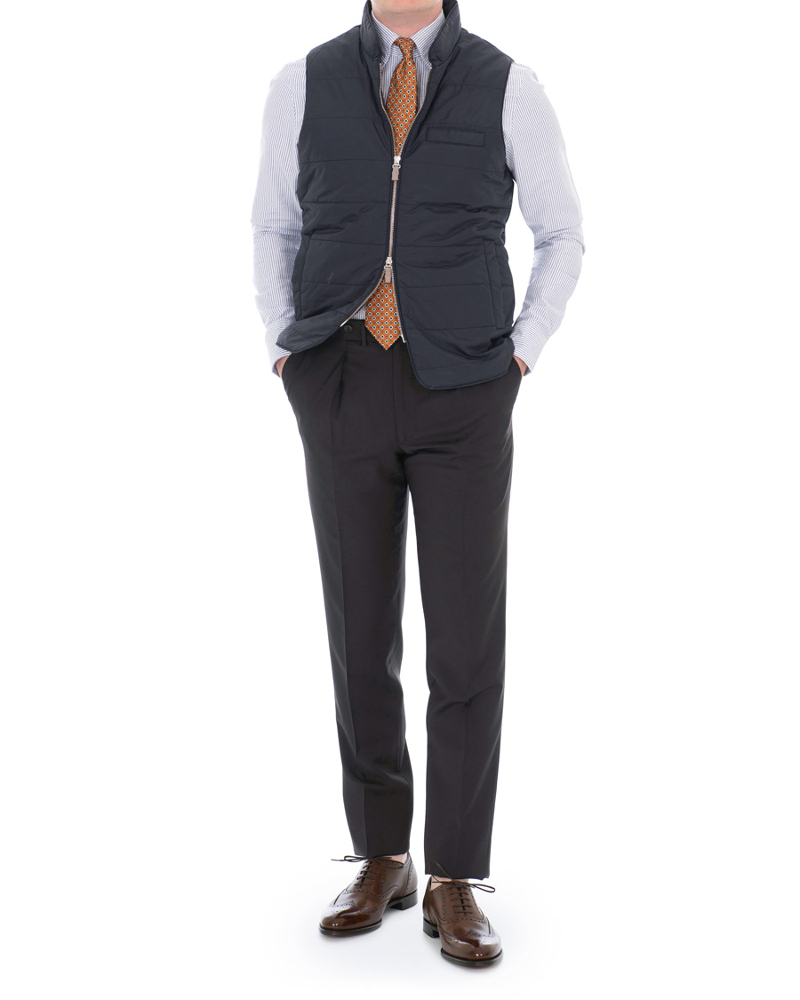 Herre | Skjorter | Stenströms | Slimline Striped Oxford Shirt Blue/White