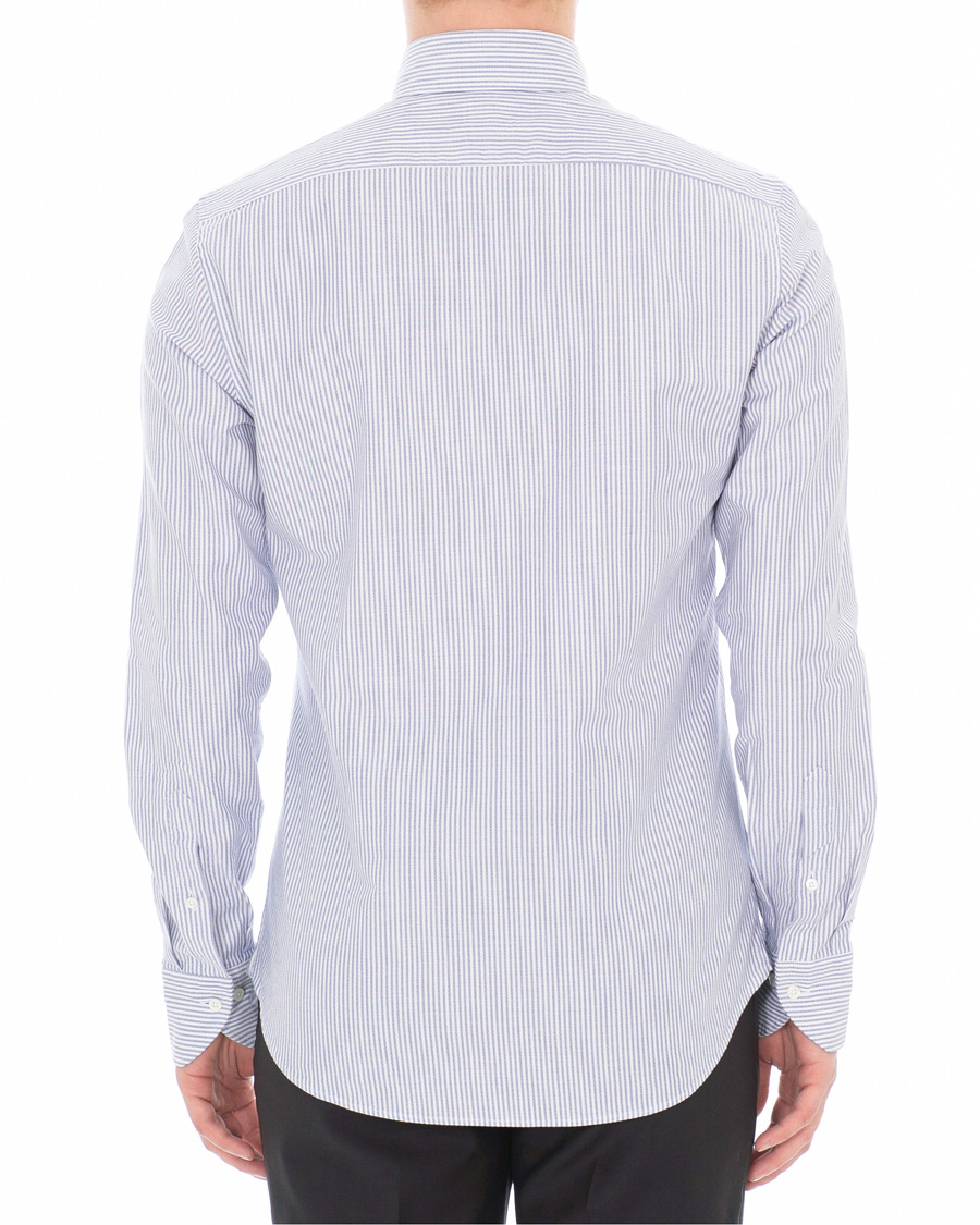 Herre | Skjorter | Stenströms | Slimline Striped Oxford Shirt Blue/White