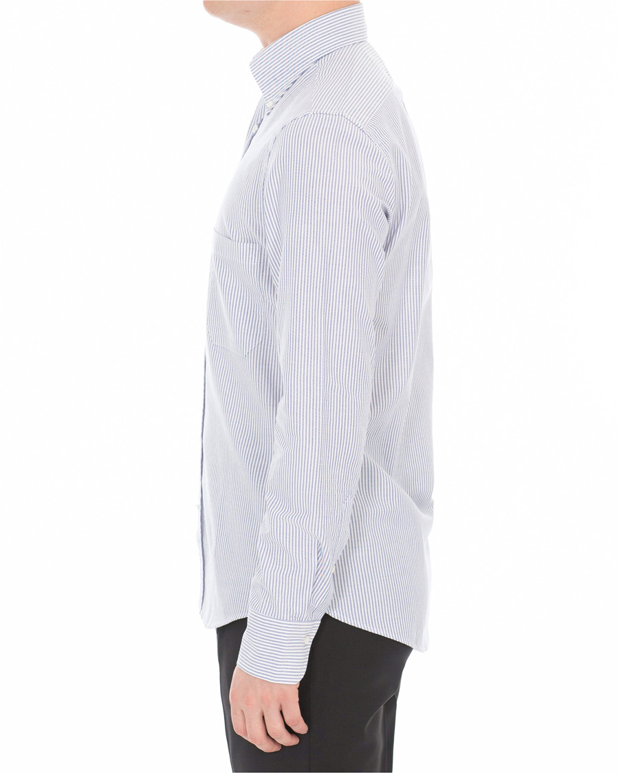 Herre | Skjorter | Stenströms | Slimline Striped Oxford Shirt Blue/White