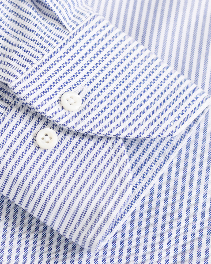 Herre | Skjorter | Stenströms | Slimline Striped Oxford Shirt Blue/White