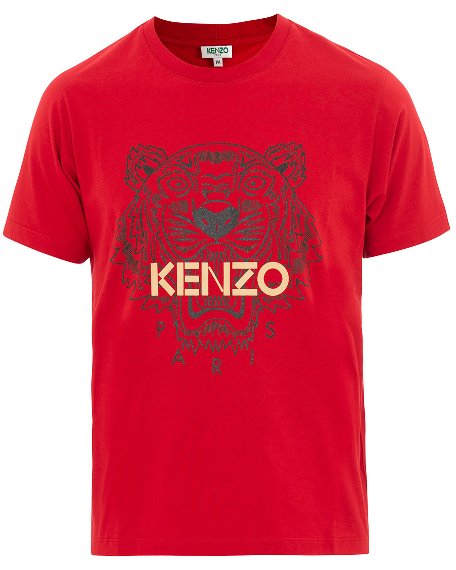 Kenzo Chinese New Year Icon Tiger T-shirt Red hos CareOfCarl.dk