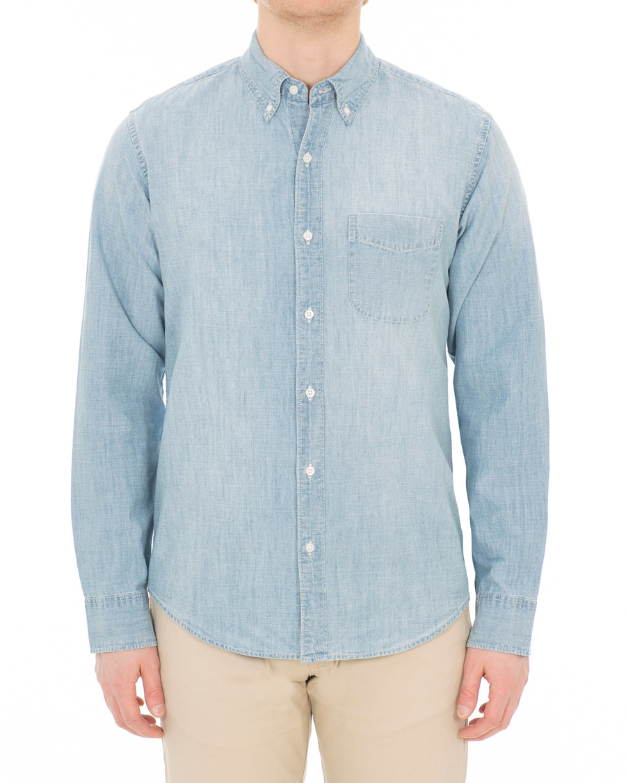 Herre | Skjorter | J.Crew | Slim Fit Chambray Shirt Light Wash