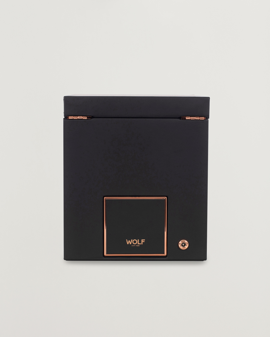 Herre | Ure- & smykkeæsker | WOLF | Axis Single Winder with Storage Copper