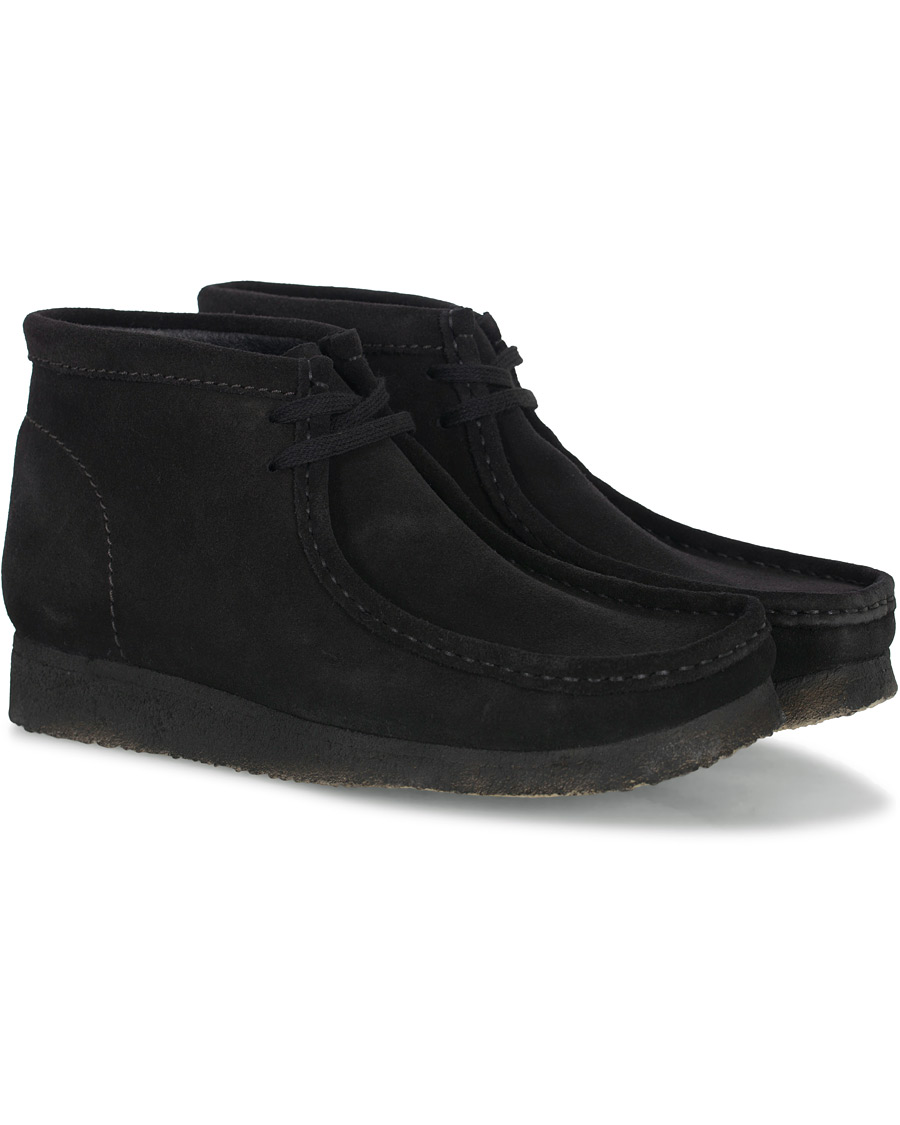 Clarks Originals Wallabee Boot Black Suede - CareOfCarl.dk