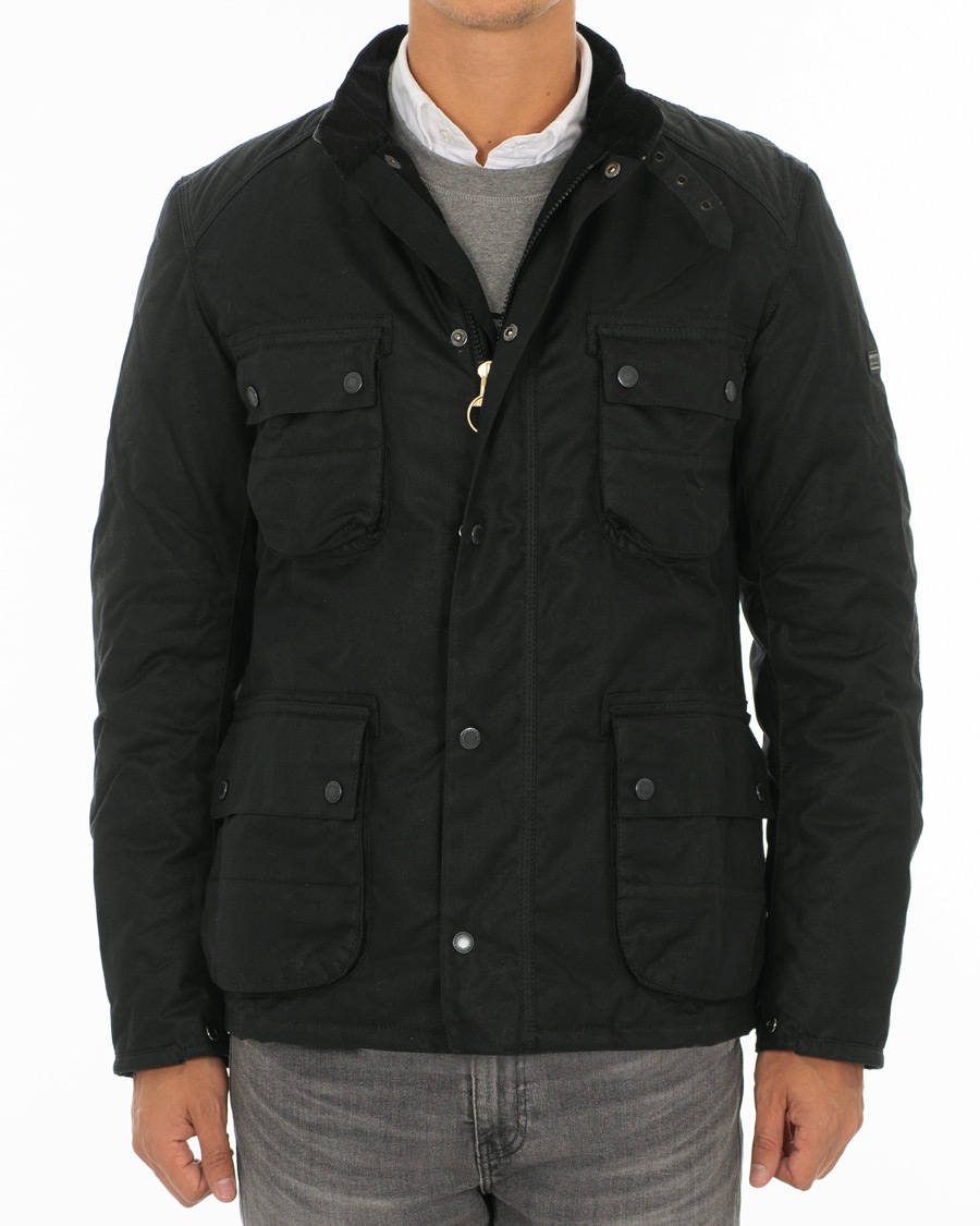 Barbour weir wax deals jacket black