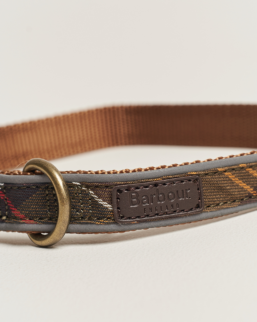 Barbour reflective tartan dog collar online