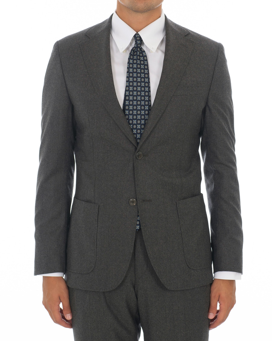 Herre | Blazere & jakker | Morris Heritage | Mike Patch Pocket Flannel Blazer Brown