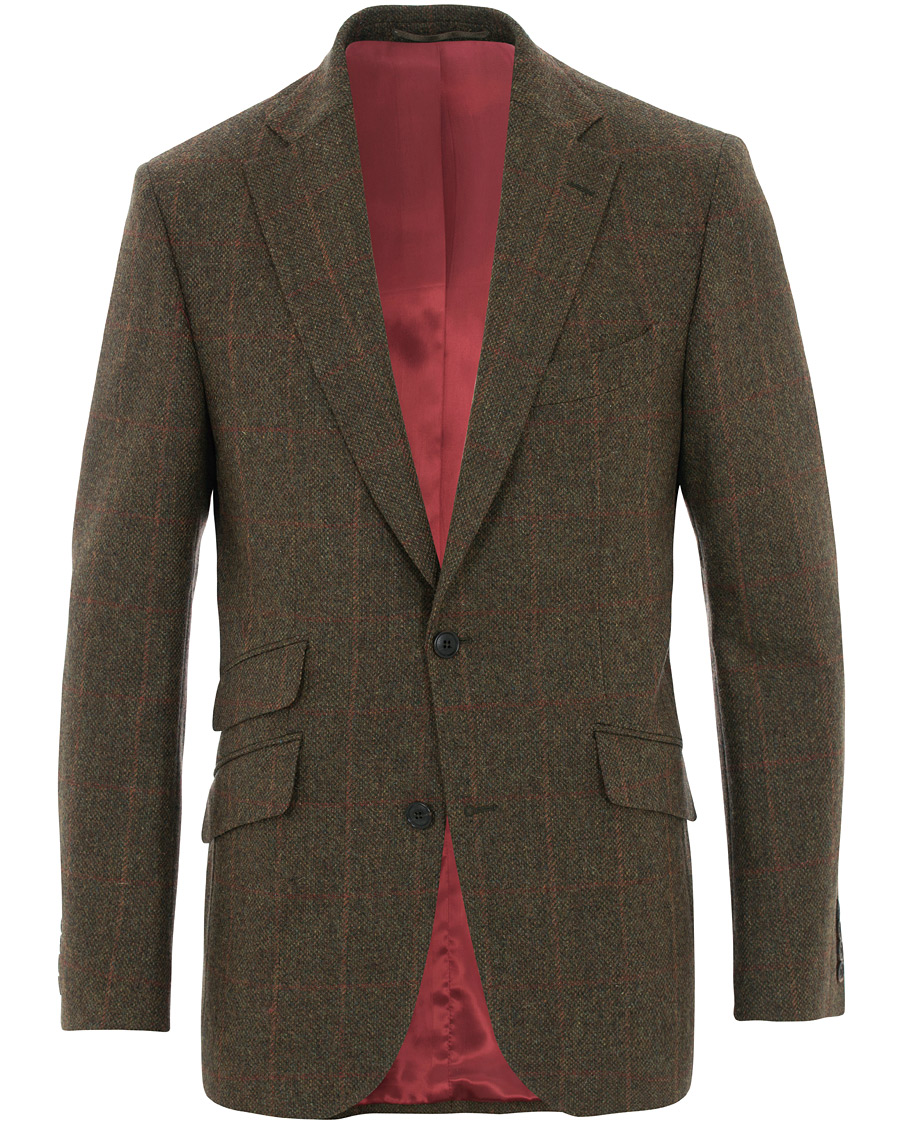 Herre | Blazere & jakker | Walker Slater | Edward Tweed Windowpane Blazer Green
