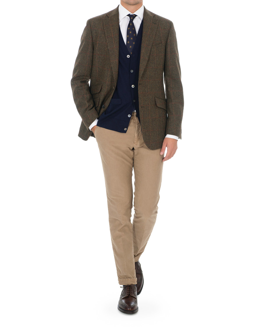 Herre | Blazere & jakker | Walker Slater | Edward Tweed Windowpane Blazer Green
