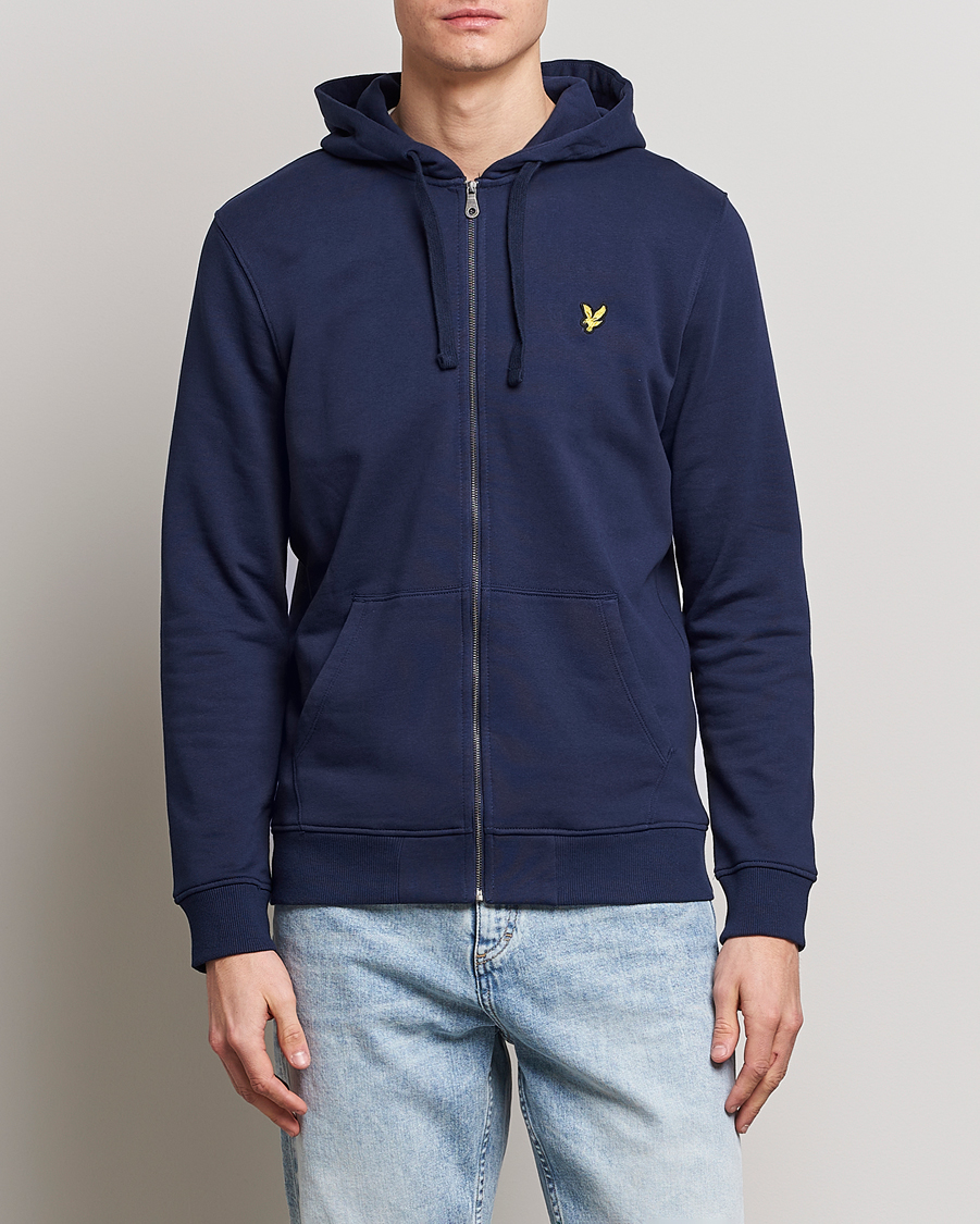 Herre |  | Lyle & Scott | Zip Full Zip Hoodie Navy