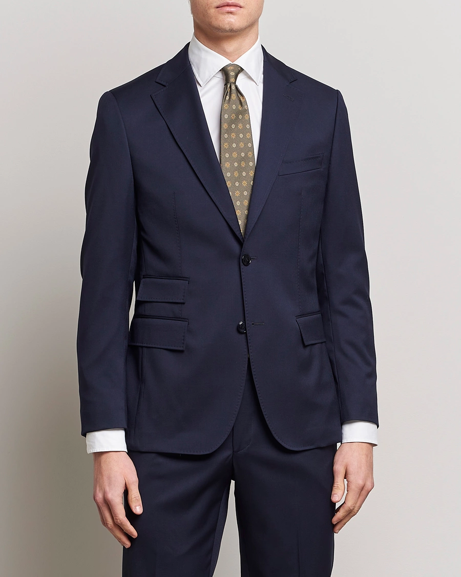 Herre |  | Morris Heritage | Prestige Wool Suit Blazer Navy