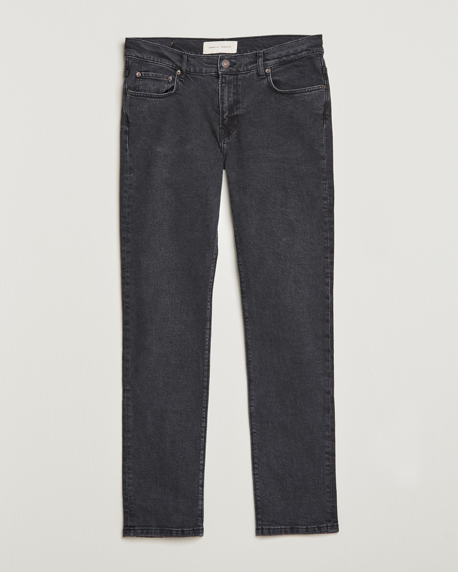 Herre | Jeans | Jeanerica | SM001 Slim Jeans Used Black W29L32