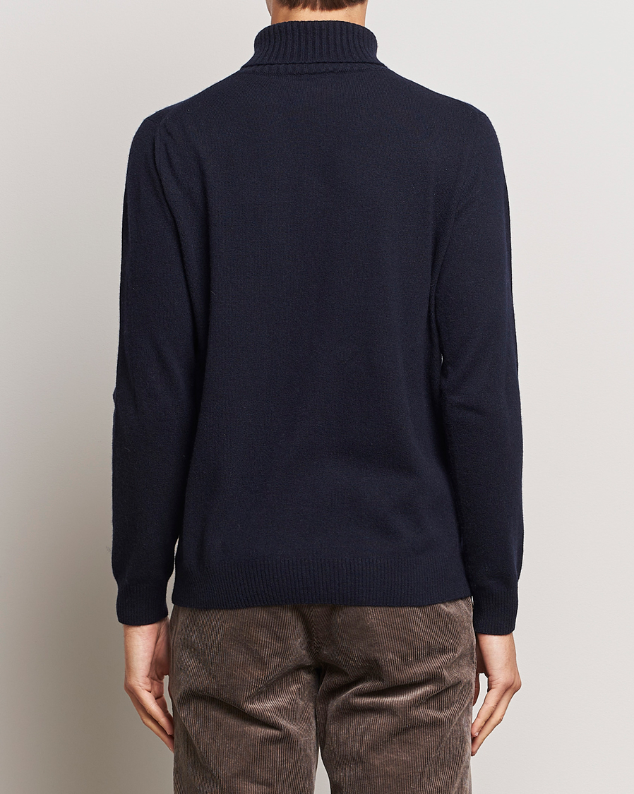 Herre | Trøjer | Oscar Jacobson | Salim Wool/Cashmere Rollneck Navy