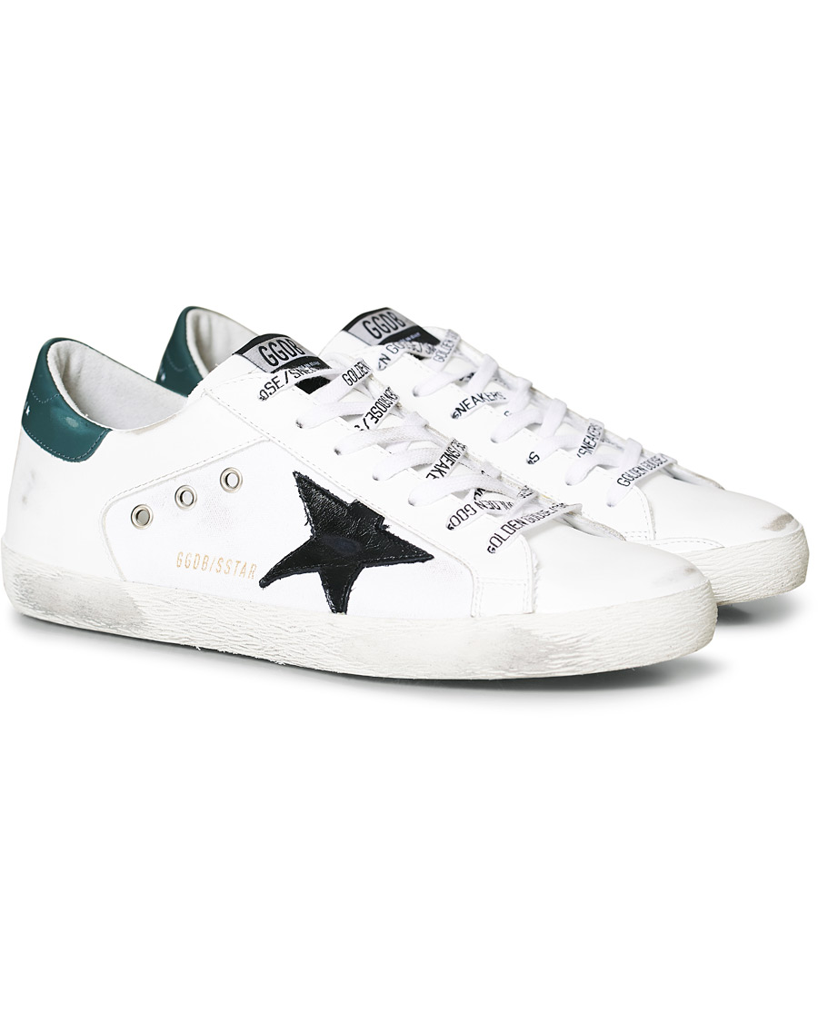 Herre | Golden Goose Deluxe Brand Black Star Canvas Superstar Sneaker White | Golden Goose | Deluxe Brand Black Star Canvas Superstar Sneaker White