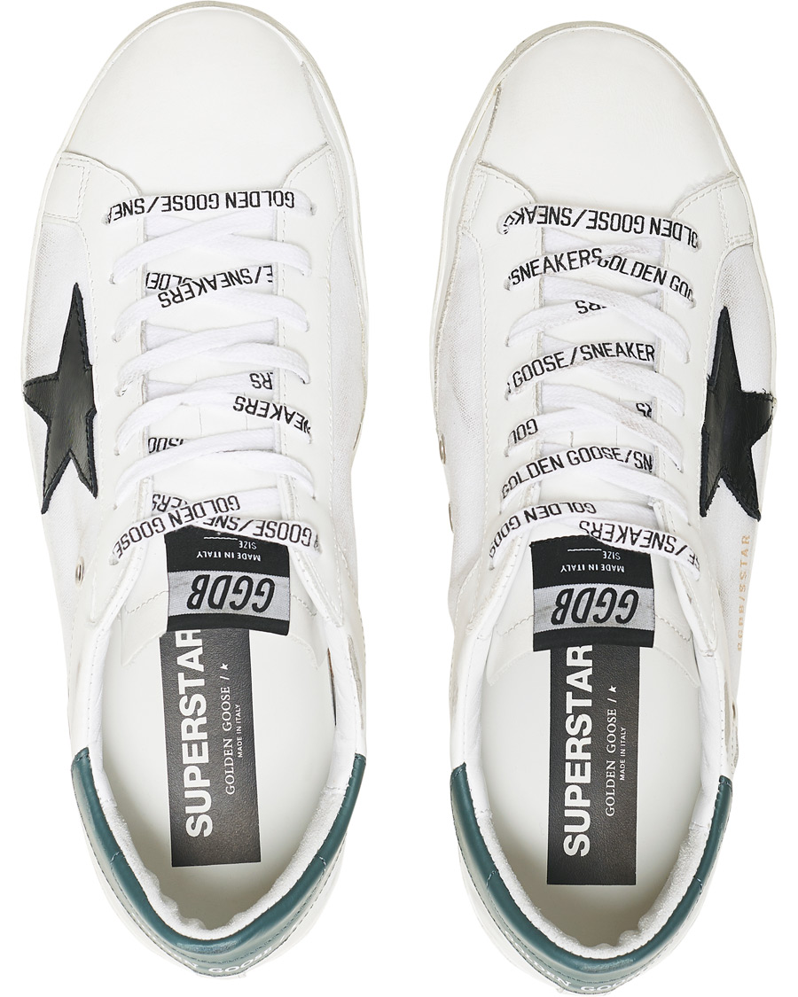 Herre | Golden Goose Deluxe Brand Black Star Canvas Superstar Sneaker White | Golden Goose | Deluxe Brand Black Star Canvas Superstar Sneaker White