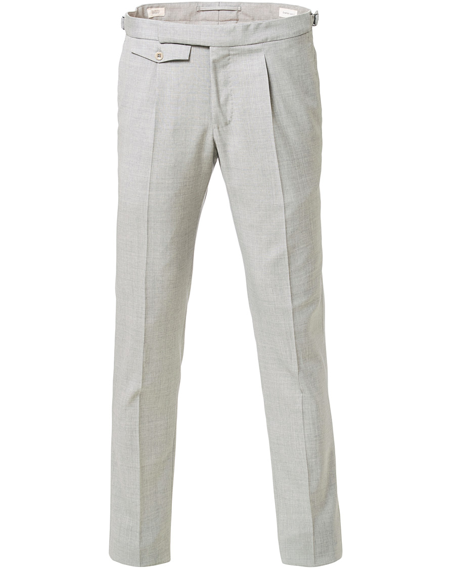 Incotex Fit 100's Wool Trousers Light Grey - CareOfCarl.