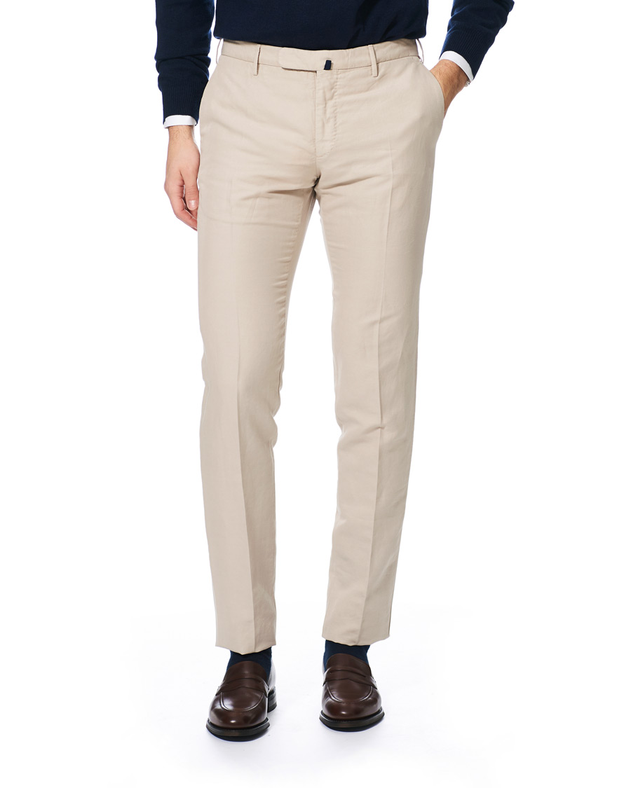 Herre | Italian Department | Incotex | Slim Fit Chinolino Trousers Beige 