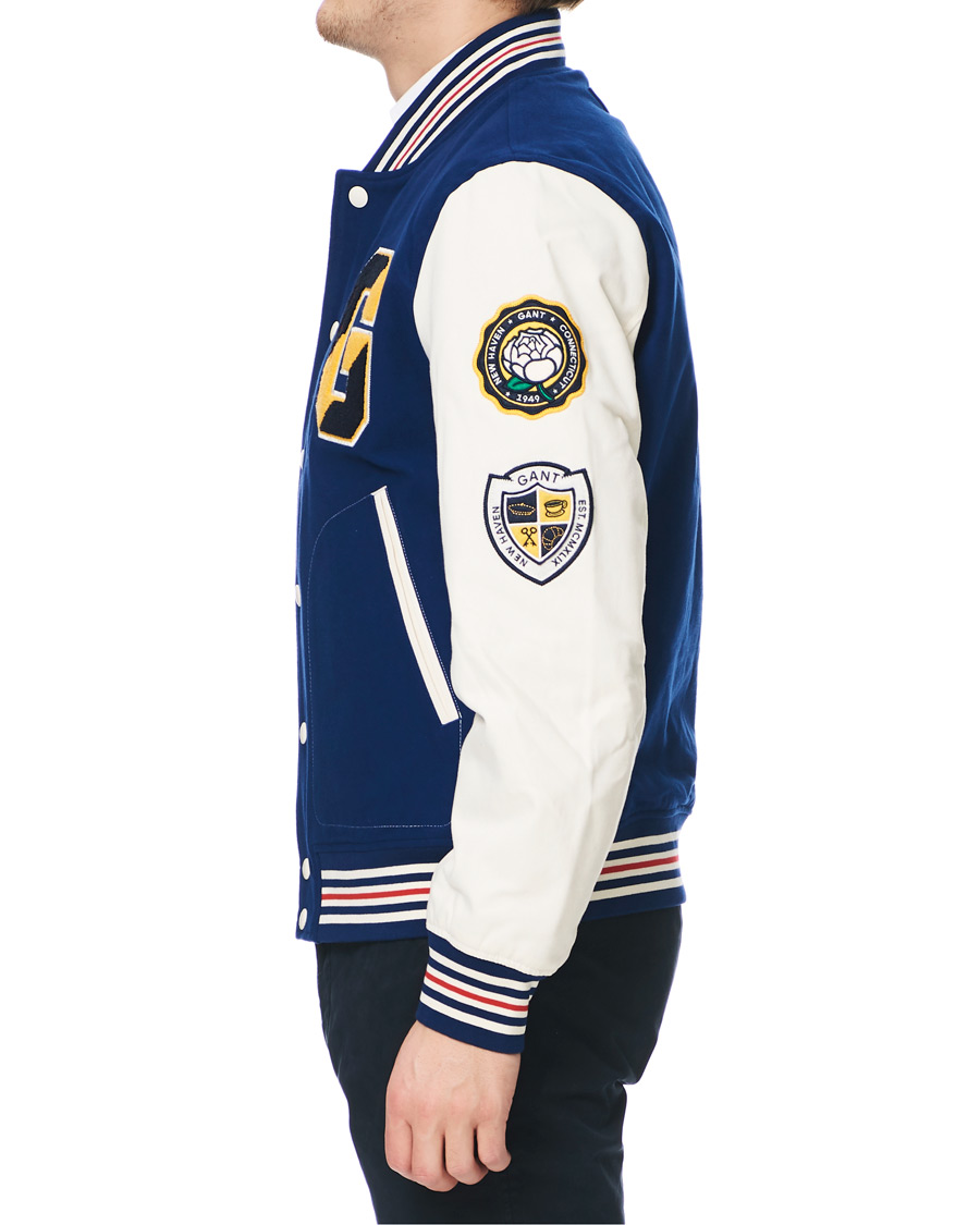 GANT Spring Varsity Jacket Deep Blue CareOfCarl