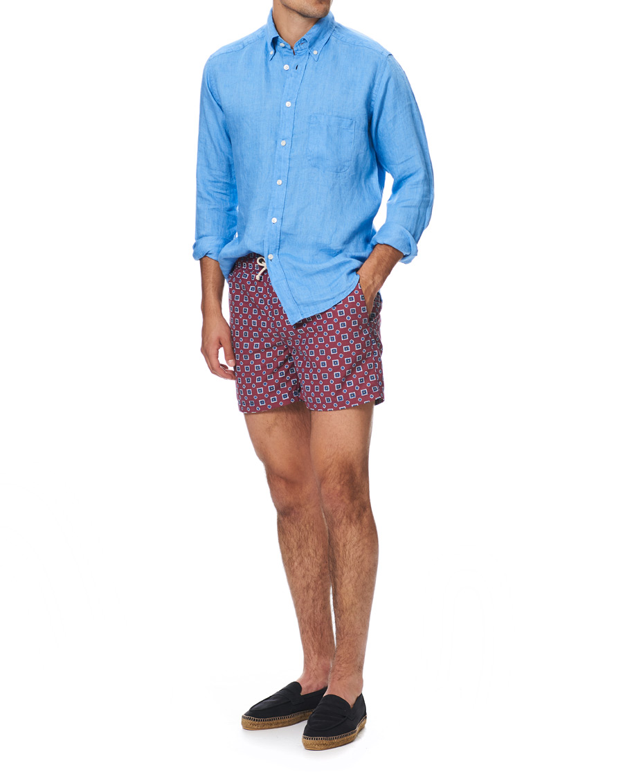 Herre | Badebukser | Ripa Ripa | Scirocco Printed Swimshorts Red