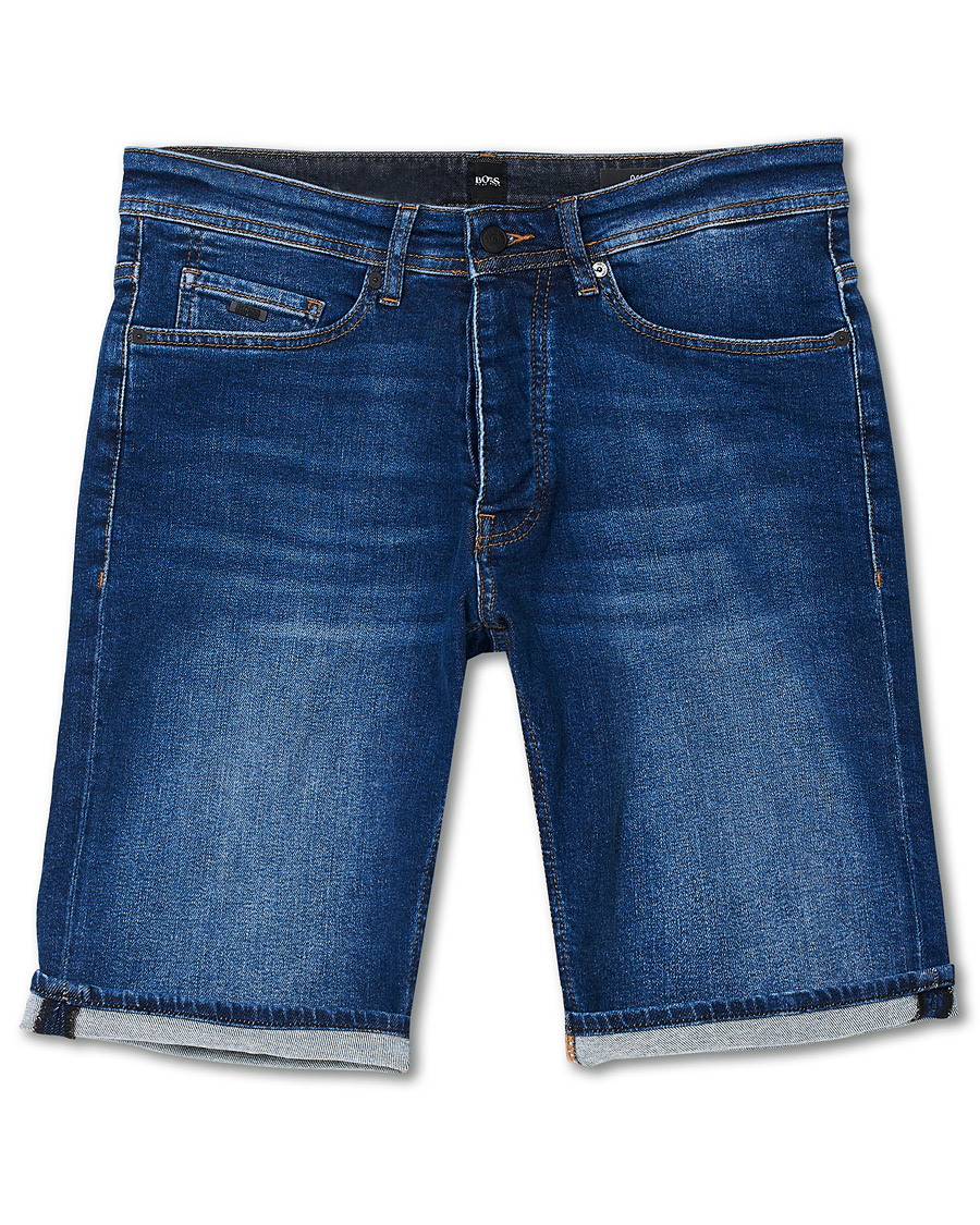 Herre | Shorts | BOSS ORANGE | BOSS Casual Taber Stretch Denim Shorts Navy
