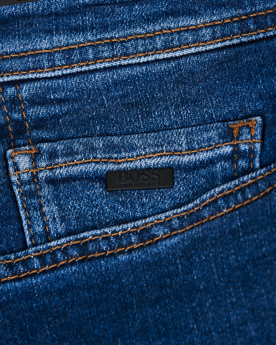Herre | Shorts | BOSS ORANGE | BOSS Casual Taber Stretch Denim Shorts Navy